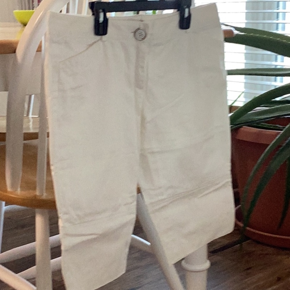 Burberry London white Bermuda shorts